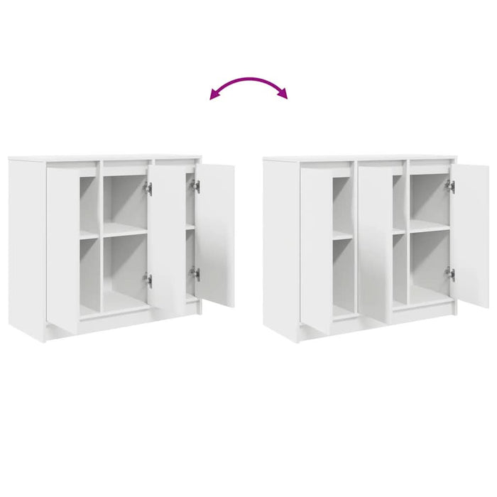 Bufetă albă 85x34x76 cm din lemn prelucrat - WALTI WALTI