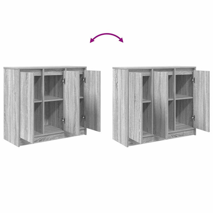 Bufetă gri Sonoma 85x34x76 cm Lemn prelucrat - WALTI WALTI