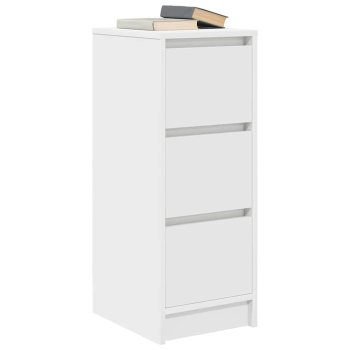 Bufetă albă 29,5x34x76 cm din lemn prelucrat - WALTI WALTI