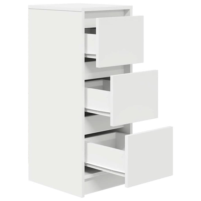 Bufetă albă 29,5x34x76 cm din lemn prelucrat - WALTI WALTI