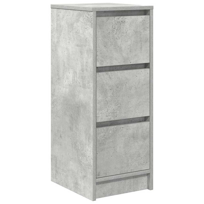 Bufetă Gri Beton 29,5x34x76 cm Lemn prelucrat - WALTI WALTI