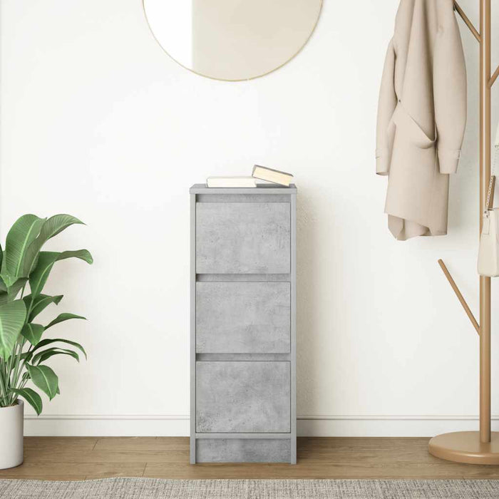 Bufetă Gri Beton 29,5x34x76 cm Lemn prelucrat - WALTI WALTI