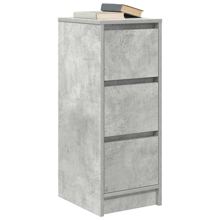 Bufetă Gri Beton 29,5x34x76 cm Lemn prelucrat - WALTI WALTI