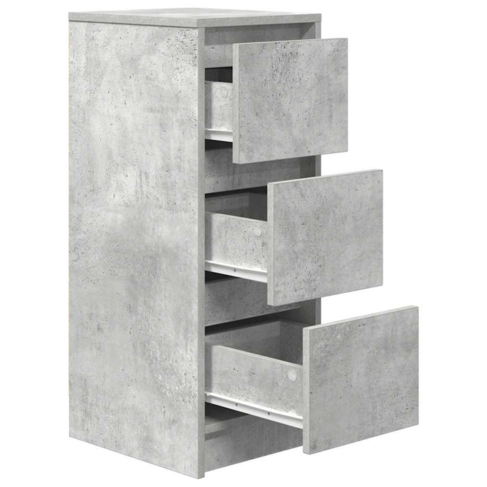 Bufetă Gri Beton 29,5x34x76 cm Lemn prelucrat - WALTI WALTI