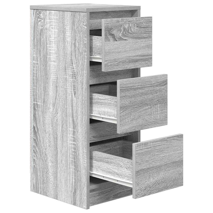 Bufetă gri Sonoma 29,5x34x76 cm Lemn prelucrat - WALTI WALTI