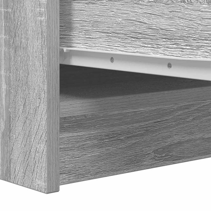 Bufetă gri Sonoma 29,5x34x76 cm Lemn prelucrat - WALTI WALTI