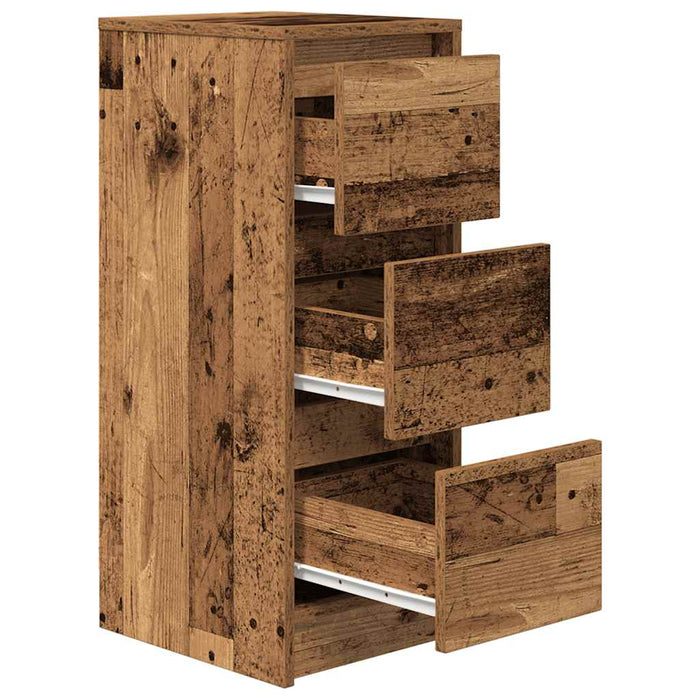 Bufetă Lemn vechi 29,5x34x76 cm Lemn prelucrat - WALTI WALTI