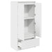 Dulap cu sertar alb 55,5x34x119,5 cm lemn de prelucrare - WALTI WALTI