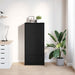 Dulap cu sertar stejar negru 55,5x34x119,5 cm lemn prelucrat - WALTI WALTI