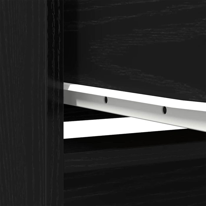 Dulap cu sertar stejar negru 55,5x34x119,5 cm lemn prelucrat - WALTI WALTI
