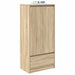 Dulap cu sertar Stejar Sonoma 55,5x34x119,5 cm Lemn prelucrat - WALTI WALTI