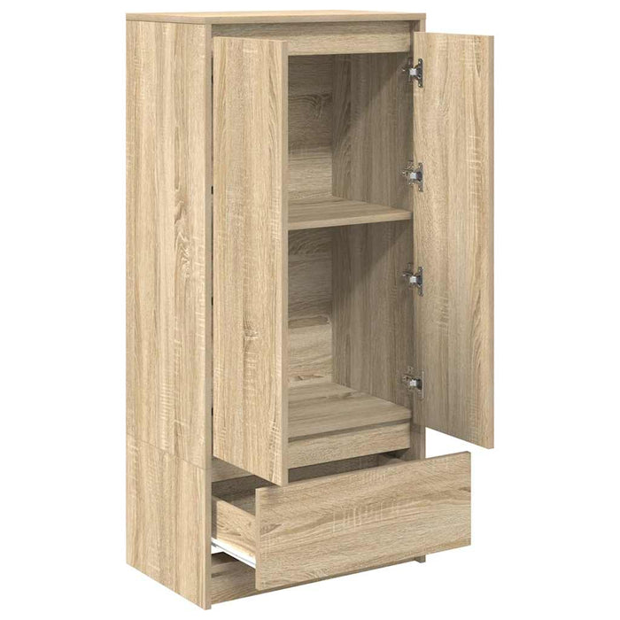 Dulap cu sertar Stejar Sonoma 55,5x34x119,5 cm Lemn prelucrat - WALTI WALTI