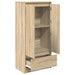 Dulap cu sertar Stejar Sonoma 55,5x34x119,5 cm Lemn prelucrat - WALTI WALTI