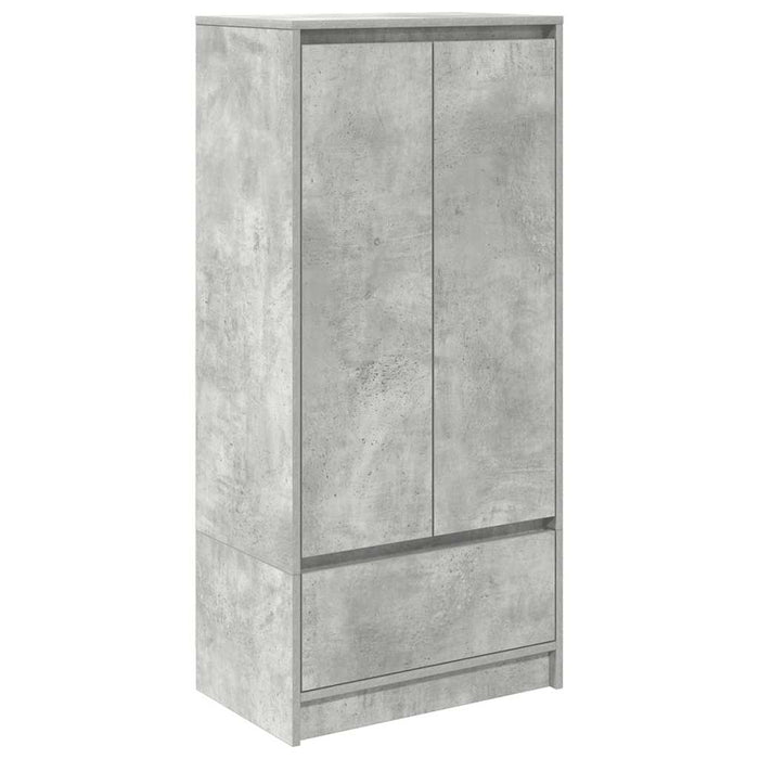 Dulap cu sertar Beton Gri 55,5x34x119,5 cm Lemn prelucrat - WALTI WALTI