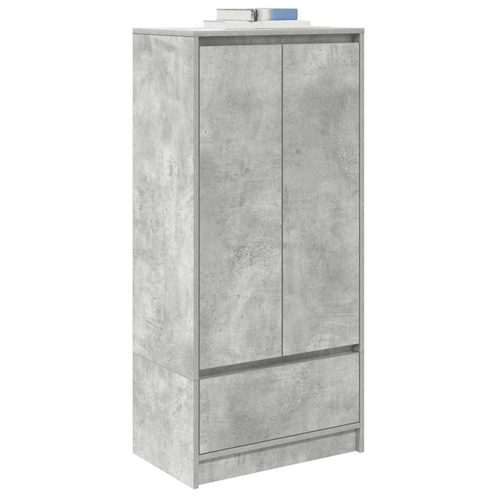 Dulap cu sertar Beton Gri 55,5x34x119,5 cm Lemn prelucrat - WALTI WALTI