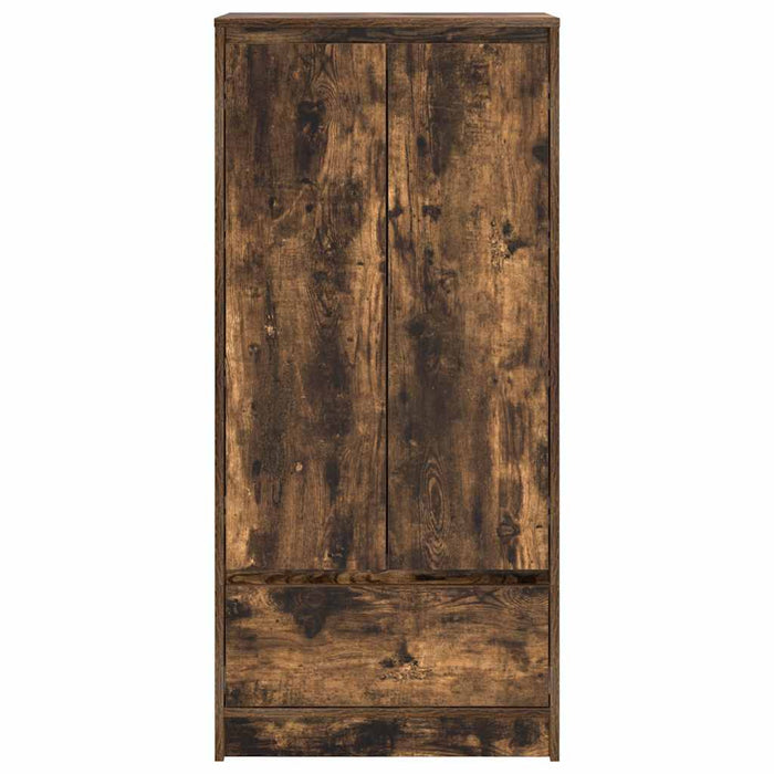 Dulap cu sertar stejar afumat 55,5x34x119,5 cm Lemn prelucrat - WALTI WALTI
