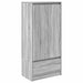 Dulap cu sertar Gri Sonoma 55,5x34x119,5 cm Lemn prelucrat - WALTI WALTI