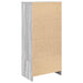 Dulap cu sertar Gri Sonoma 55,5x34x119,5 cm Lemn prelucrat - WALTI WALTI