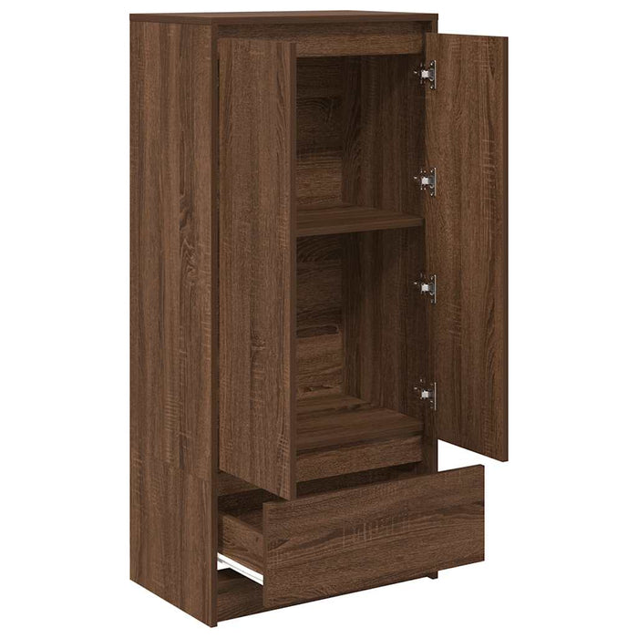 Dulap cu sertar stejar maro 55,5x34x119,5 cm Lemn prelucrat WALTI