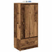 Dulap cu sertar Lemn vechi 55,5x34x119,5 cm Lemn prelucrat - WALTI WALTI