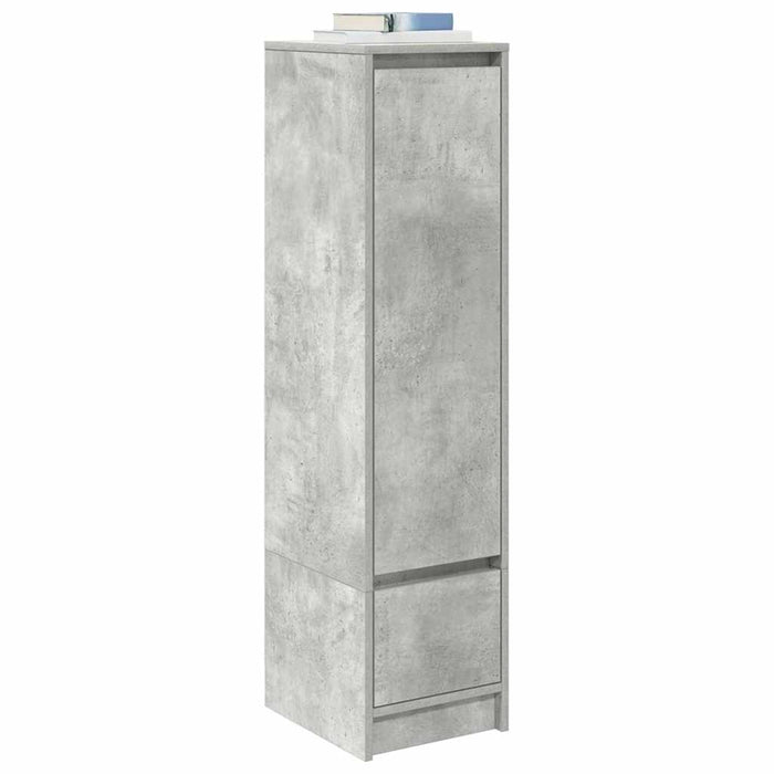 Dulapuri gri beton 29,5x34x119,5 cm Lemn prelucrat - WALTI WALTI