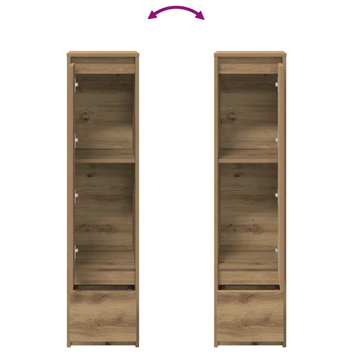 Dulapuri Stejar Artizanal 29,5x34x119,5 cm Lemn prelucrat - WALTI WALTI