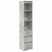 Tablou beton gri 37,5x35x180 cm Lemn prelucrat - WALTI WALTI