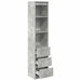 Tablou beton gri 37,5x35x180 cm Lemn prelucrat - WALTI WALTI