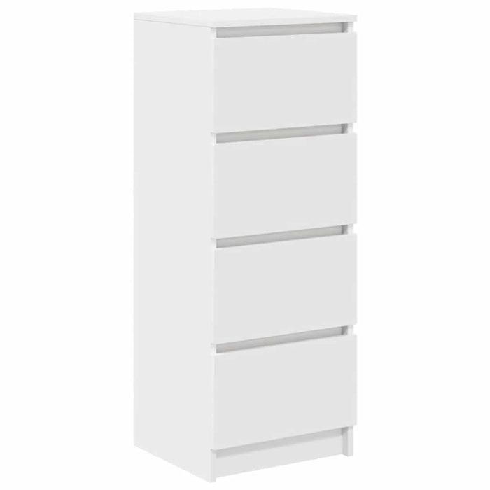 Bufetă albă 37,5x35x99 cm din lemn prelucrat - WALTI WALTI