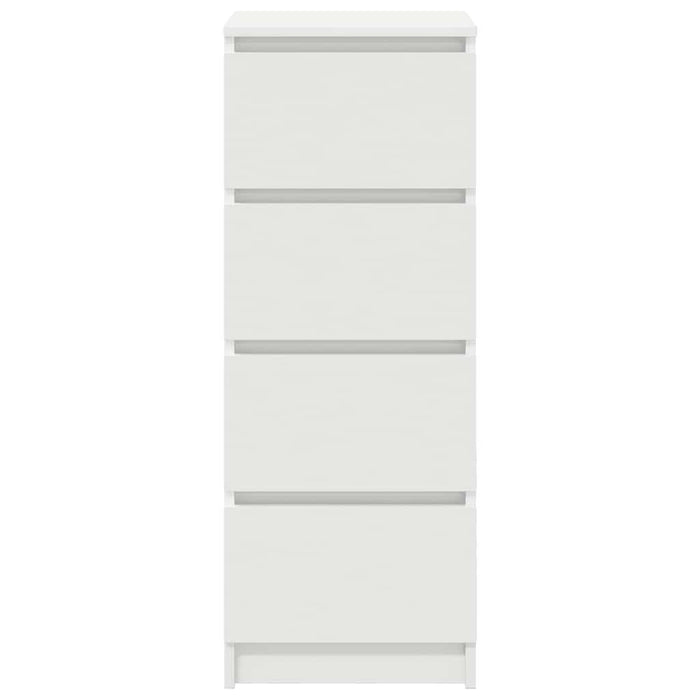 Bufetă albă 37,5x35x99 cm din lemn prelucrat - WALTI WALTI