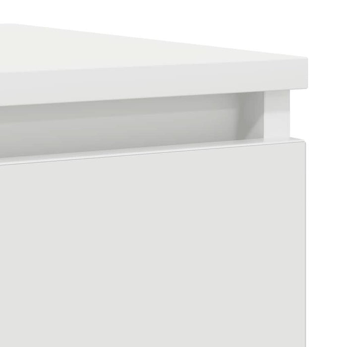 Bufetă albă 37,5x35x99 cm din lemn prelucrat - WALTI WALTI