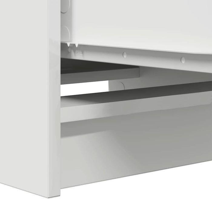 Bufetă albă 37,5x35x99 cm din lemn prelucrat - WALTI WALTI