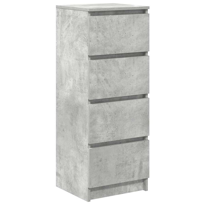 Bufetă Gri Beton 37,5x35x99 cm Lemn prelucrat - WALTI WALTI