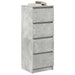 Bufetă Gri Beton 37,5x35x99 cm Lemn prelucrat - WALTI WALTI