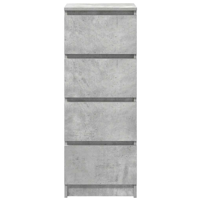 Bufetă Gri Beton 37,5x35x99 cm Lemn prelucrat - WALTI WALTI