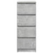 Bufetă Gri Beton 37,5x35x99 cm Lemn prelucrat - WALTI WALTI