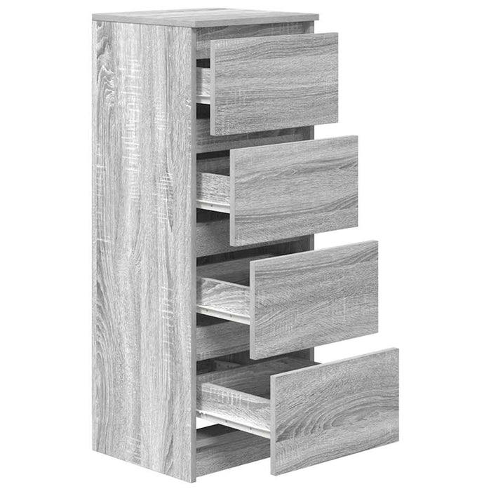 Bufetă gri Sonoma 37,5x35x99 cm Lemn prelucrat - WALTI WALTI