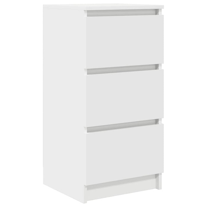 Bufetă albă 37,5x35x76 cm din lemn prelucrat - WALTI WALTI