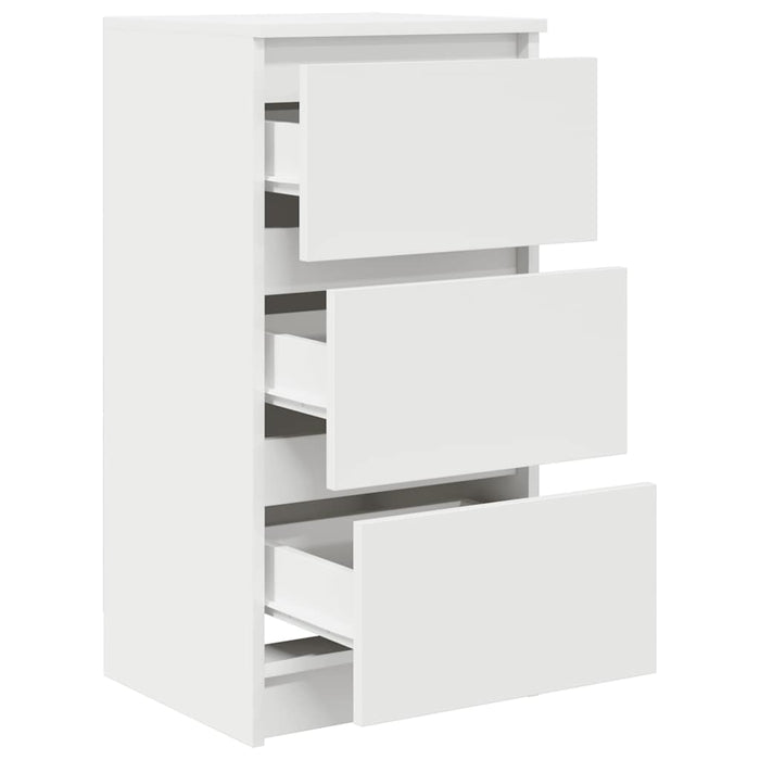Bufetă albă 37,5x35x76 cm din lemn prelucrat - WALTI WALTI
