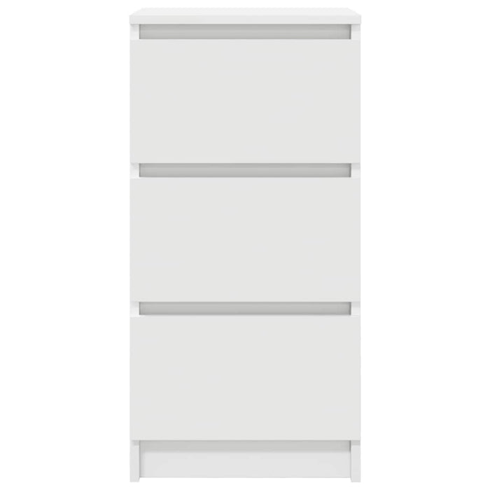 Bufetă albă 37,5x35x76 cm din lemn prelucrat - WALTI WALTI