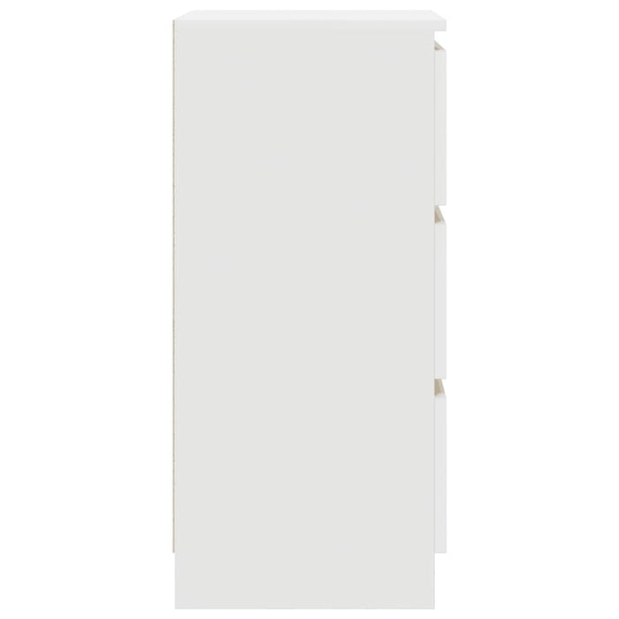 Bufetă albă 37,5x35x76 cm din lemn prelucrat - WALTI WALTI