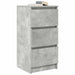 Bufetă Gri Beton 37,5x35x76 cm Lemn prelucrat - WALTI WALTI