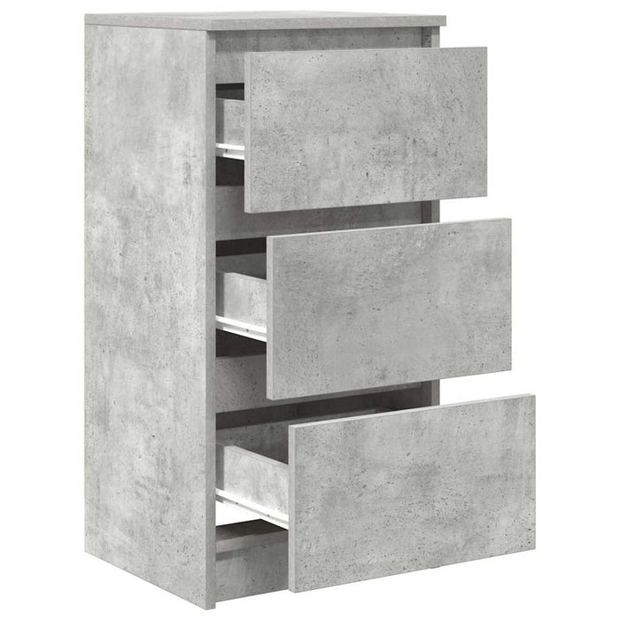 Bufetă Gri Beton 37,5x35x76 cm Lemn prelucrat - WALTI WALTI