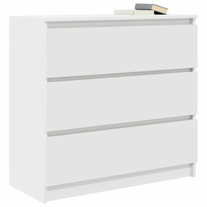 Bufetă albă 80x35x76 cm din lemn prelucrat - WALTI WALTI