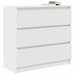 Bufetă albă 80x35x76 cm din lemn prelucrat - WALTI WALTI
