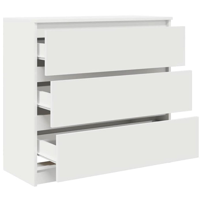 Bufetă albă 80x35x76 cm din lemn prelucrat - WALTI WALTI