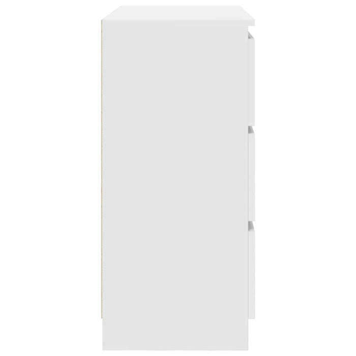 Bufetă albă 80x35x76 cm din lemn prelucrat - WALTI WALTI
