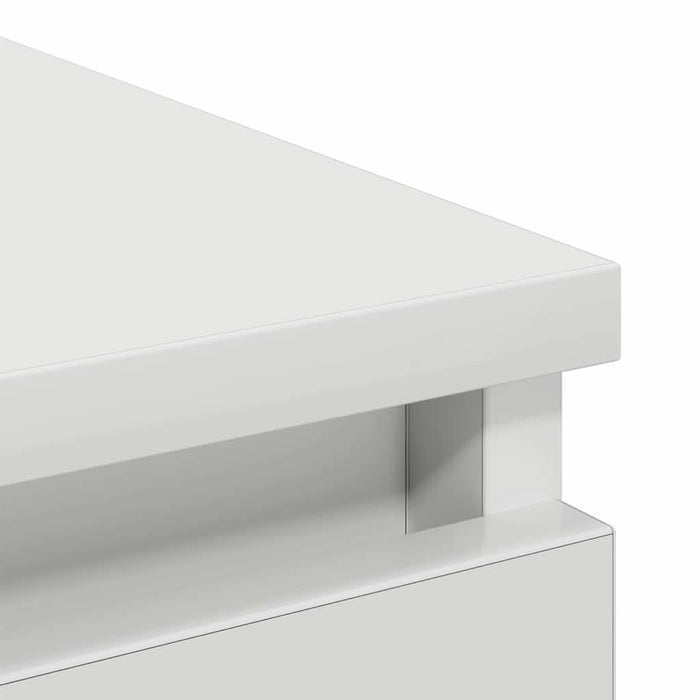 Bufetă albă 80x35x76 cm din lemn prelucrat - WALTI WALTI