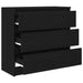 Bufetă Stejar negru 80x35x76 cm Lemn prelucrat - WALTI WALTI