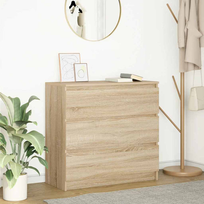 Bufetă Stejar Sonoma 80x35x76 cm Lemn prelucrat - WALTI WALTI
